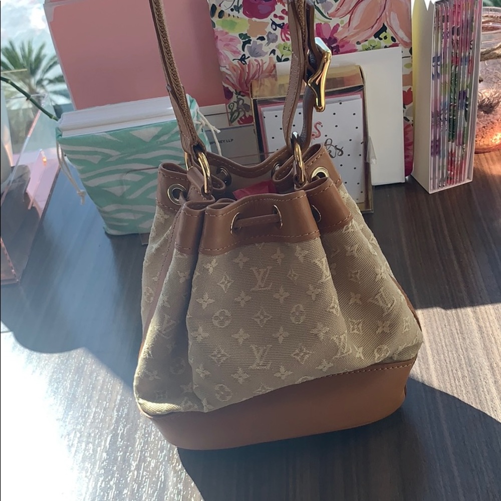 SOLD Authentic Louis Vuitton Mini Lin Mini Noe Bag - Picture 3 of 8